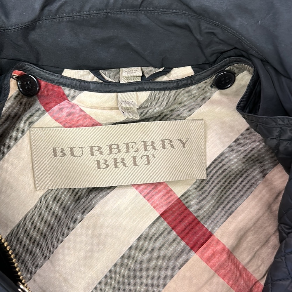Burberry Brit Bowpark Women’s Raincoat Coat Black Nova Check